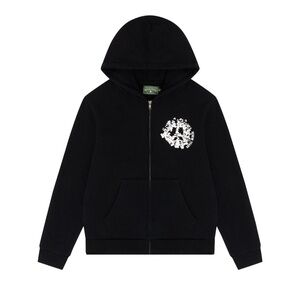 Black Hoodie with Graphic Design